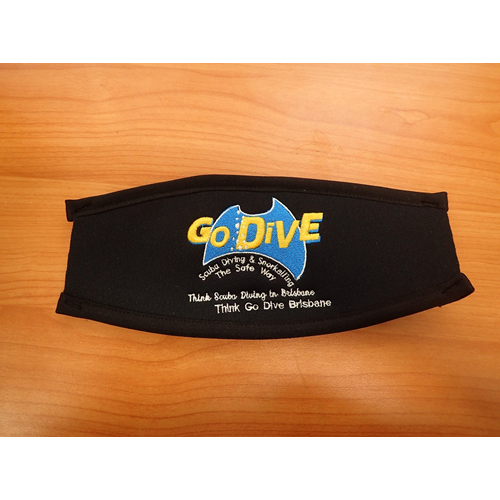 ~ Go Dive Embroidered Mask Tamer - Black